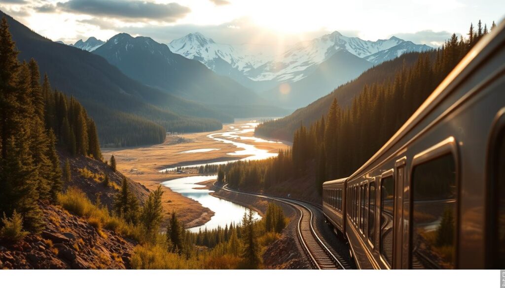 Canadian Train Journey Landscape Canadian Train Journey Landscape