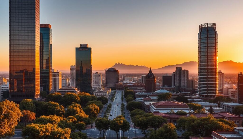 Johannesburg City Skyline , Discover South-Africa