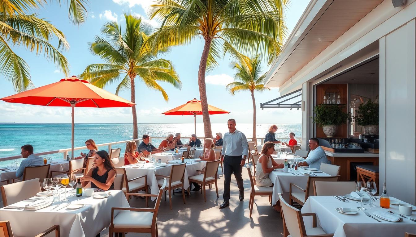 Waterfront dining